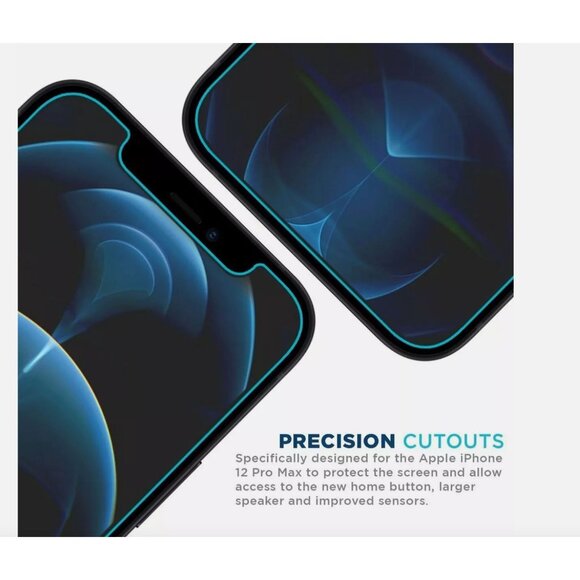 Tech Armor HD Clear Film Screen Protector for iPhone 12 Pro Max 6.7" [4-Pack] - Picture 4 of 6